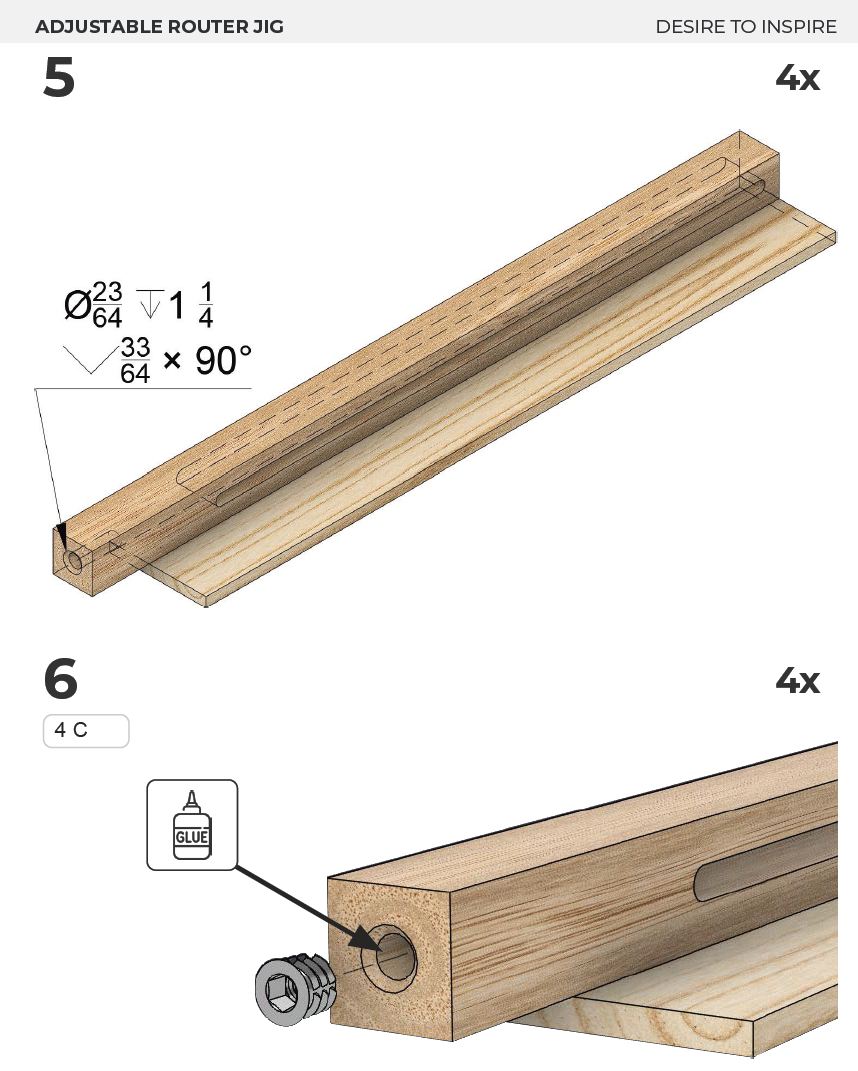 Adjustable Router Jig Plans – Imperial & Metric, Customizable to Any Router, Easy Build with Video!