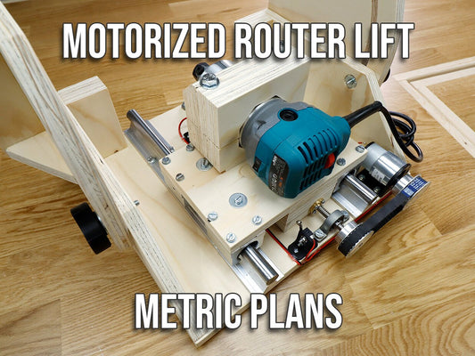 Motorized Router Lift with 45-degree tilt function  | Plans in Metric