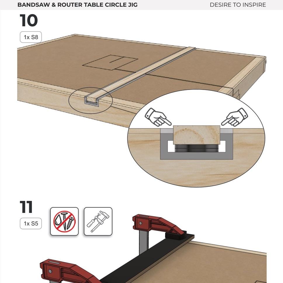 Circle Jig Plans for Bandsaw & Router Table – Precision Woodworking with Video