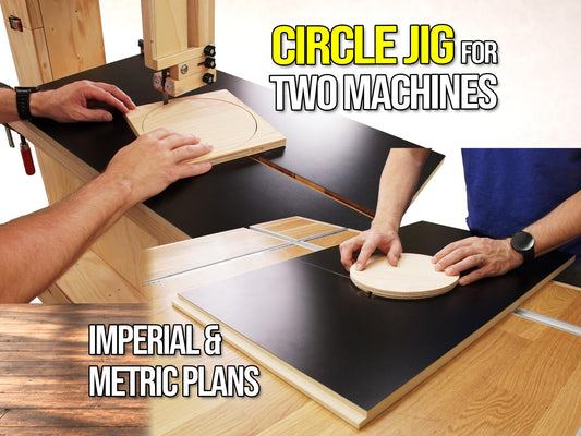 Circle Jig Plans for Bandsaw & Router Table – Precision Woodworking with Video