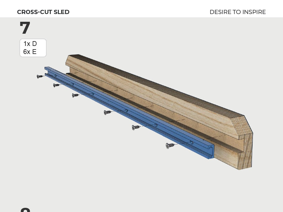 Cross-Cut Sled | Easy-to-read Plans in both Imperial and Metric